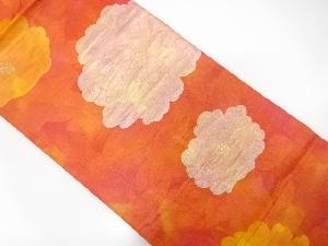 牡丹模様織り出し袋帯